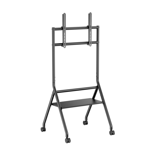Aisens Supporto da pavimento ECO con ruote - 1 ripiano per schermo interattivo/TV 80 kg da 37-86 - Colore nero Aisens Supporto da pavimento ECO con ruote - 1 ripiano per schermo interattivo/TV 80 kg da 37-86 - Colore nero