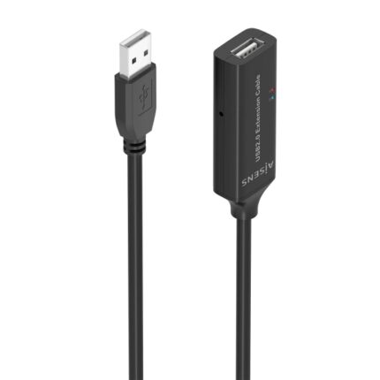 Aisens Cavo USB 2.0 prolunga con amplificatore - Tipo A/M-A/H - 15 m - Colore nero