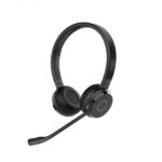 Jabra Evolve 65 TE UC Stereo Cuffie con microfono Bluetooth - Cancellazione del rumore - Autonomia fino a 12 ore - Archetto regolabile - Comandi sulle cuffie - Colore nero
