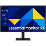 Samsung Essential S3 Monitor 27" LCD IPS FullHD 1080p 100Hz - Risposta 5ms - Angolo di visione 178° - HDMI - VESA  100x100mm