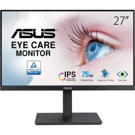 Monitor Asus 27" IPS LED FullHD 1080p 75Hz - Risposta 5ms - Regolabile in altezza e orientabile - Angolo di visione 178° - 16:9 - HDMI
