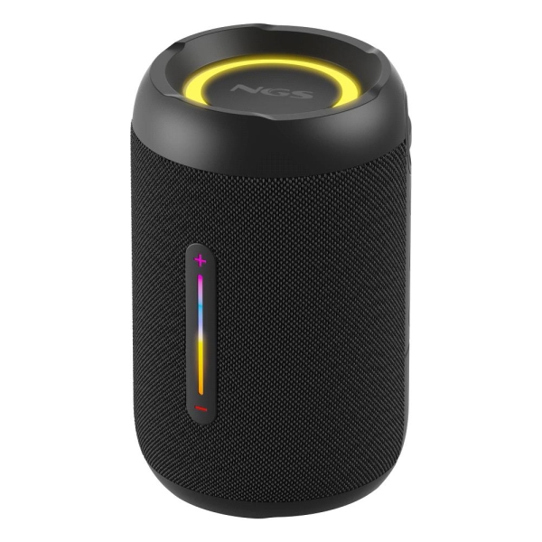 NGS Roller Furia 2 Tiny Altoparlante Bluetooth 20W TWS - Illuminazione LED - Autonomia fino a 7 ore - Resistenza all'acqua IPX7 - Colore nero NGS Roller Furia 2 Tiny Altoparlante Bluetooth 20W TWS - Illuminazione LED - Autonomia fino a 7 ore - Resistenza all'acqua IPX7 - Colore nero