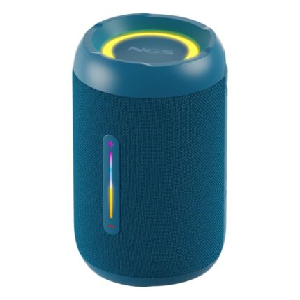 NGS Roller Furia 2 Tiny Altoparlante Bluetooth 20W TWS - Illuminazione LED - Autonomia fino a 7 ore - Resistente all'acqua IPX7 - Colore blu