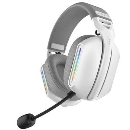 Coolsound Auricolari Gaming G11 Bluetooth - Illuminazione RGB - Colore bianco