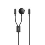 Cavo USB 2 in 1 XO - 60 W - Tipo C + Ricarica magnetica Apple Watch - 1 metro - Colore nero