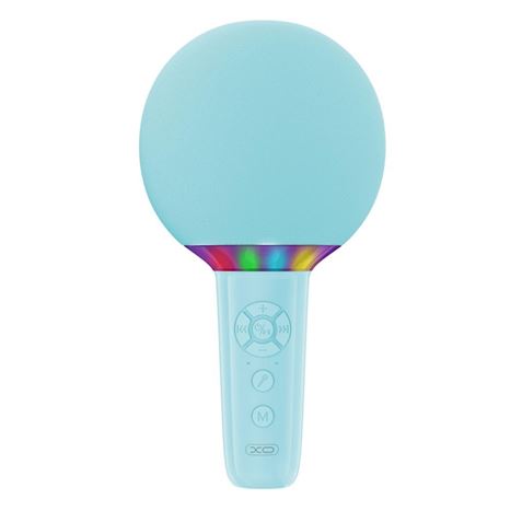 XO BE50 Microfono wireless - Karaoke - 5W - Bluetooth 5.3 - Illuminazione LED - Autonomia massima 3 ore - Colore blu XO BE50 Microfono wireless - Karaoke - 5W - Bluetooth 5.3 - Illuminazione LED - Autonomia massima 3 ore - Colore blu