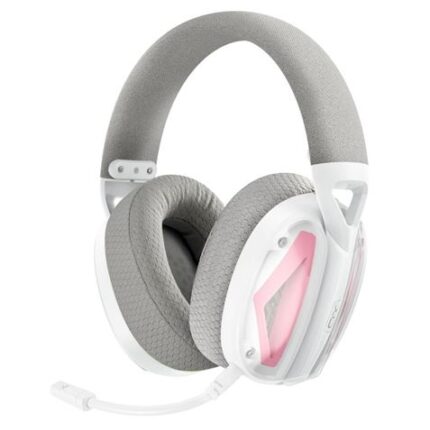 XO Auricolari Gaming BE46 - Wireless - Microfono regolabile - Multipiattaforma - Colore bianco