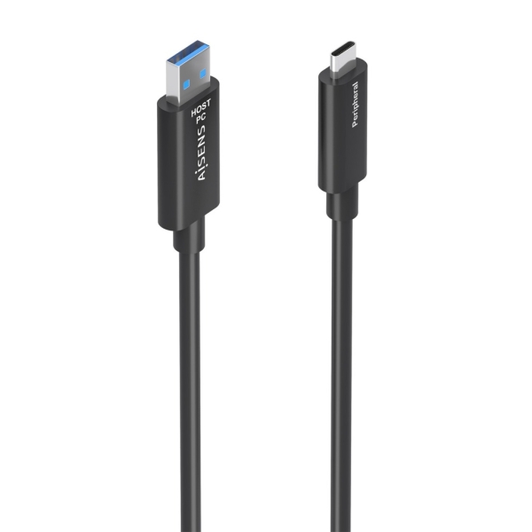Cavo USB3.2 GEN2x1 10GBPS AOC Solo dati - USB-A a USB-C - 25 m - Colore nero Cavo USB3.2 GEN2x1 10GBPS AOC Solo dati - USB-A a USB-C - 25 m - Colore nero