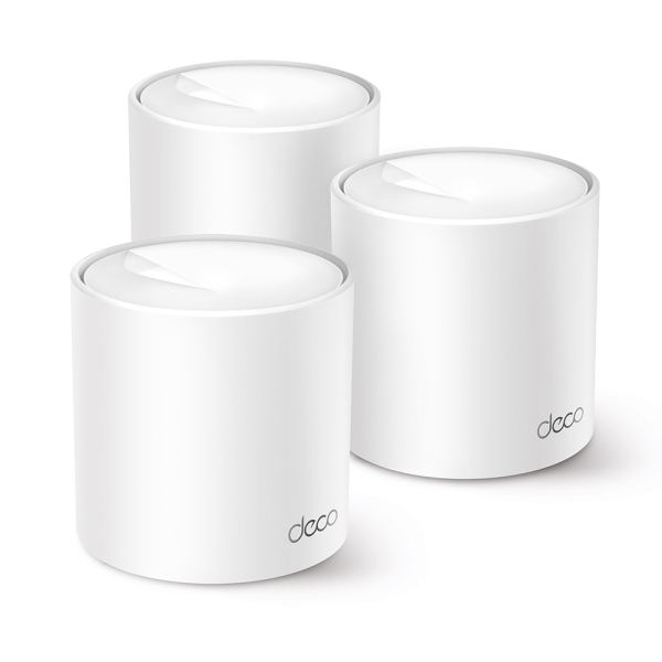 TP-Link Deco X10 Sistema WiFi Mesh AI a 3 unità WiFi 6 AX1500 Dual Band - Velocità fino a 1500Mbps - 2 porte RJ-45 TP-Link Deco X10 Sistema WiFi Mesh AI a 3 unità WiFi 6 AX1500 Dual Band - Velocità fino a 1500Mbps - 2 porte RJ-45