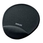 Esselte Dataline Tappetino con poggiapolsi - Misure 220x245x25mm - Base antiscivolo - Controllo del mouse migliorato - Colore nero