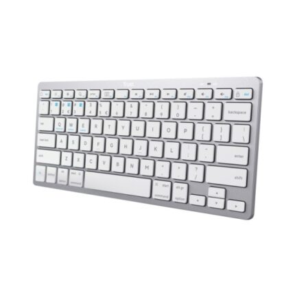 Trust Mini tastiera ultrasottile wireless - Connettività Bluetooth 4.0 - Lingua spagnola - Colore grigio