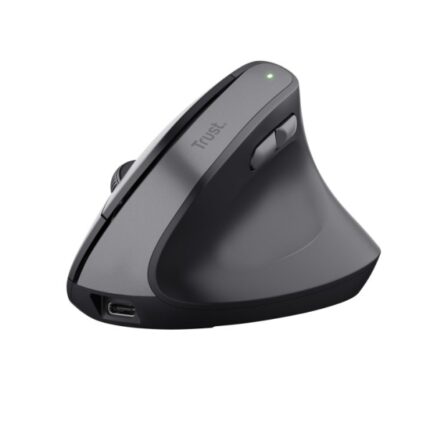 Trust Bayo II Mouse wireless USB - Tecnologia Silent Click - 6 pulsanti - Ricaricabile tramite USB-C - Colore nero