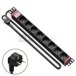 WP Regletta 8 Schukos per rack 19" 1U