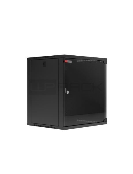 WP RWA-06604-B Armadio a muro 6U Profondità 450 - Porta in vetro - Serratura di sicurezza - Colore nero WP RWA-06604-B Armadio a muro 6U Profondità 450 - Porta in vetro - Serratura di sicurezza - Colore nero