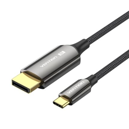 Cavo Vention da USB-C a DisplayPort 8K - 2 m - Trecciato - Colore nero