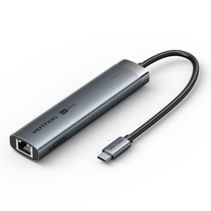 Vention Docking Station 6 in 1 USB-C a HDMI/3xUSB3.0/USB-C 3.2 G1/RJ45/PD 100W - 0