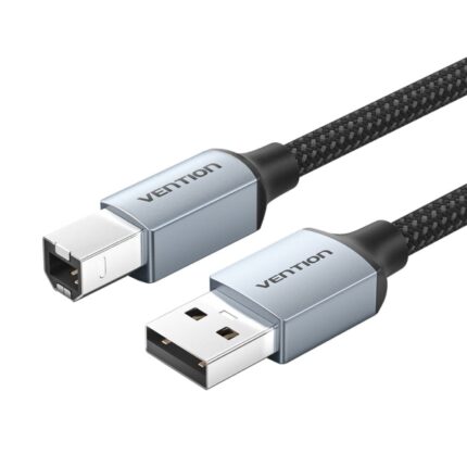 Cavo stampante Vention USB 2.0 maschio a USB-B maschio - 3 m - intrecciato - colore grigio