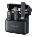 Vention Levalier Microfono Clip Wireless USB-C - Cancellazione avanzata del rumore - Batteria 30 ore - Portata 300 m - Colore nero