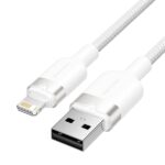 Cavo Vention da USB-A a Lightning 2.4A - 2 m - intrecciato - colore bianco
