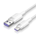 Cavo Vention da USB-C 2.0 a USB-A 6A 100W - 2 m - Trecciato - Colore bianco
