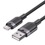 Cavo Vention da USB-C 2.0 a USB-A 3A 60W - 1 m - intrecciato - colore nero