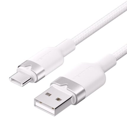 Cavo Vention da USB-C 2.0 a USB-A 3A 60W - 2 m - intrecciato - colore bianco