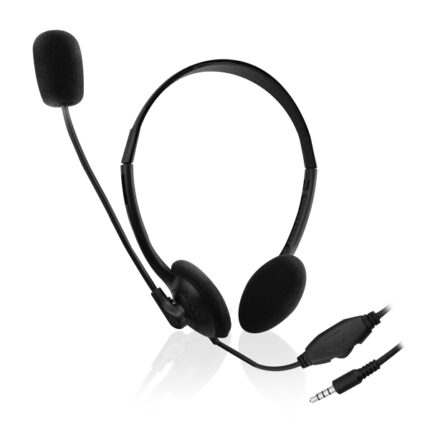 Cuffie Ewent con microfono e controllo del volume - Cavo da 2 m 1x jack da 3