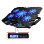 Supporto per laptop Ewent - 5 ventole silenziose fino a 17" - 2 porte USB - 5 velocità della ventola - 2 modalità di raffreddamento - Colore nero
