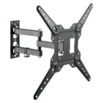 Ewent Supporto a parete per TV da 23" a 55" - Movimento completo - 3 perni - VESA massimo 400x400 Colore nero