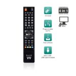 Ewent Telecomando universale 4 in 1 - Programmabile con cavo micro USB e PC - Colore nero