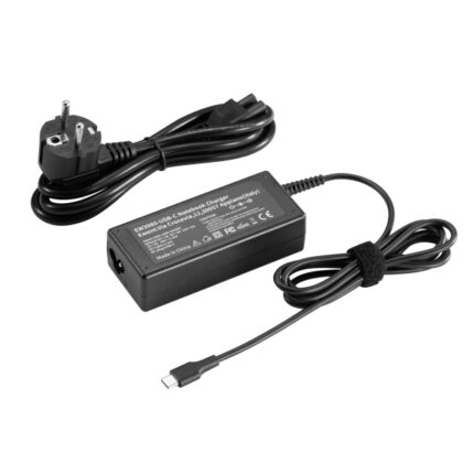 Ewent Caricabatterie per laptop USB tipo C - Potenza massima erogata 65 W - Lunghezza cavo 300 cm - Colore nero
