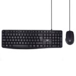Ewent Pacchetto con cavo KB+MOUSE - Tastiera da ufficio - Cavo USB-A da 1