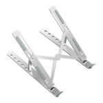 Ewent EW1266 Supporto pieghevole da viaggio - Lega di alluminio - Alza il tuo portatile da 5 a 15 cm - Colore argento