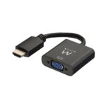 Ewent EW9864 Convertitore da HDMI a VGA con audio - Risoluzione massima 1920 x 1200 - Colore nero