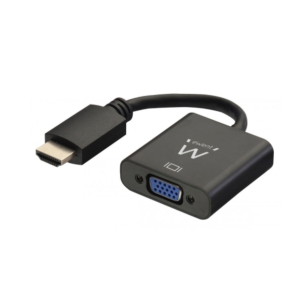 Ewent EW9864 Convertitore da HDMI a VGA con audio - Risoluzione massima 1920 x 1200 - Colore nero Ewent EW9864 Convertitore da HDMI a VGA con audio - Risoluzione massima 1920 x 1200 - Colore nero