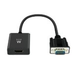 Ewent EW9866 Convertitore da VGA a HDMI con audio - Risoluzione massima di 1920 x 1200 pixel - Nessun driver - Colore nero