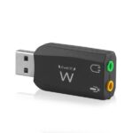 Ewent EW3751 Adattatore audio USB - 2 connettori da 3