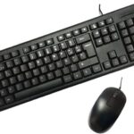 Coolbox PcCase KTR-001 Pack USB Tastiera 105 tasti + Mouse 3 pulsanti - Utilizzo ambidestro - Colore nero