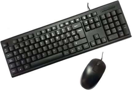 Coolbox PcCase KTR-001 Pack USB Tastiera 105 tasti + Mouse 3 pulsanti - Utilizzo ambidestro - Colore nero