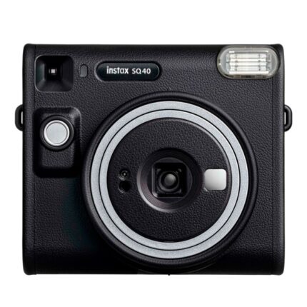 Fujifilm Instax Square SQ40 Fotocamera istantanea - Dimensioni immagine 62×62 mm  - Specchio per selfie - Esposizione automatica - Colore nero