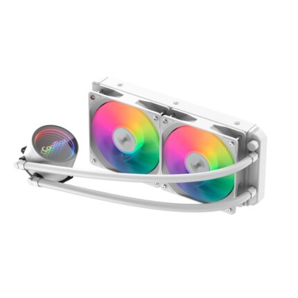 Coolbox Infinite Liquid240 Kit di raffreddamento a liquido - ARGB - TDP 250W - Compatibilità universale - Colore bianco