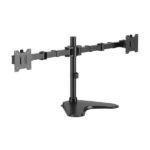 Aisens Supporto da tavolo Eco con base girevole e inclinabile per monitor/TV 20 kg (3 perni - 2 bracci) da 17-35" - Colore nero
