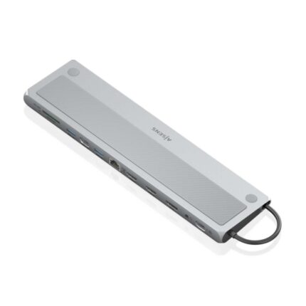 Aisens USB-C Dock 12 in 1 - USB-C a 2xHDMI - 1xDisplayPort - 1xRJ45 - 3xUSB-A USB3.0 - 1xUSB-C - 1xUSB-C PD - 1xSD - 1xMicro SD - 1xAudio - 30 cm - Colore grigio