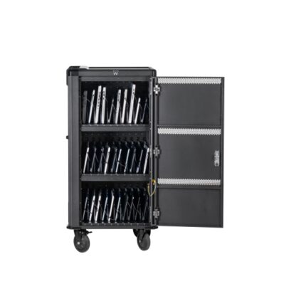 Ewent EW1702 Carrello di ricarica - 30 dispositivi - Sistema di ricarica intelligente - USB-C PD 65W -  Colore nero