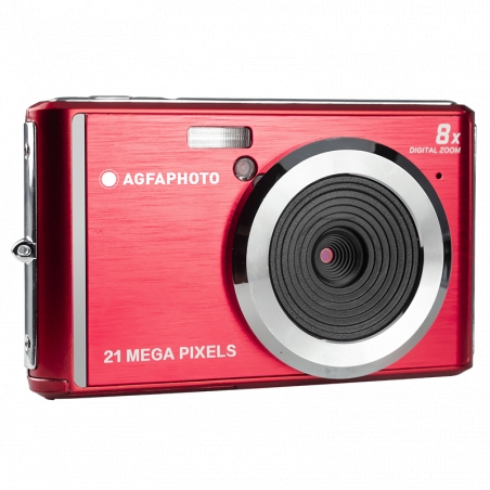 Agfaphoto DC5200 Fotocamera digitale - Sensore CMOS - Zoom ottico 8x - Colore rosso Agfaphoto DC5200 Fotocamera digitale - Sensore CMOS - Zoom ottico 8x - Colore rosso