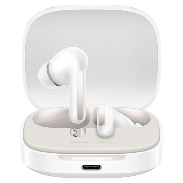 Xiaomi Redmi Buds 6 Auricolari Bluetooth 5.4 - Microfono integrato - Suono avvolgente a 360° - Cancellazione del rumore - Autonomia fino a 10 ore - Resistenza all'acqua IP54 - Controllo tattile - Colore bianco Xiaomi Redmi Buds 6 Auricolari Bluetooth 5.4 - Microfono integrato - Suono avvolgente a 360° - Cancellazione del rumore - Autonomia fino a 10 ore - Resistenza all'acqua IP54 - Controllo tattile - Colore bianco