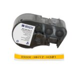 Brady M4C-250-7641-YL Nastro termoretraibile per etichette - Testo nero su sfondo giallo - Larghezza 11