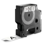 Dymo D1 45803 Nastro per etichette originale per etichettatrice - Testo nero su sfondo bianco - Larghezza 19 mm x Lunghezza 7 m