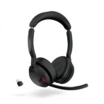Jabra Evolve2 55 MS Cuffie Stereo Link 380 con microfono - Bluetooth - USB-C - Cancellazione del rumore - Archetto regolabile - Colore nero