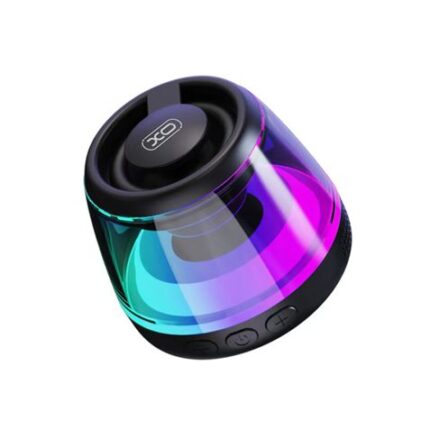 XO F62 Mini Altoparlante Bluetooth da tavolo - Bluetooth 5.3 - 5W - Base magnetica - Gancio e anello Magsafe - Illuminazione RGB - Colore nero
